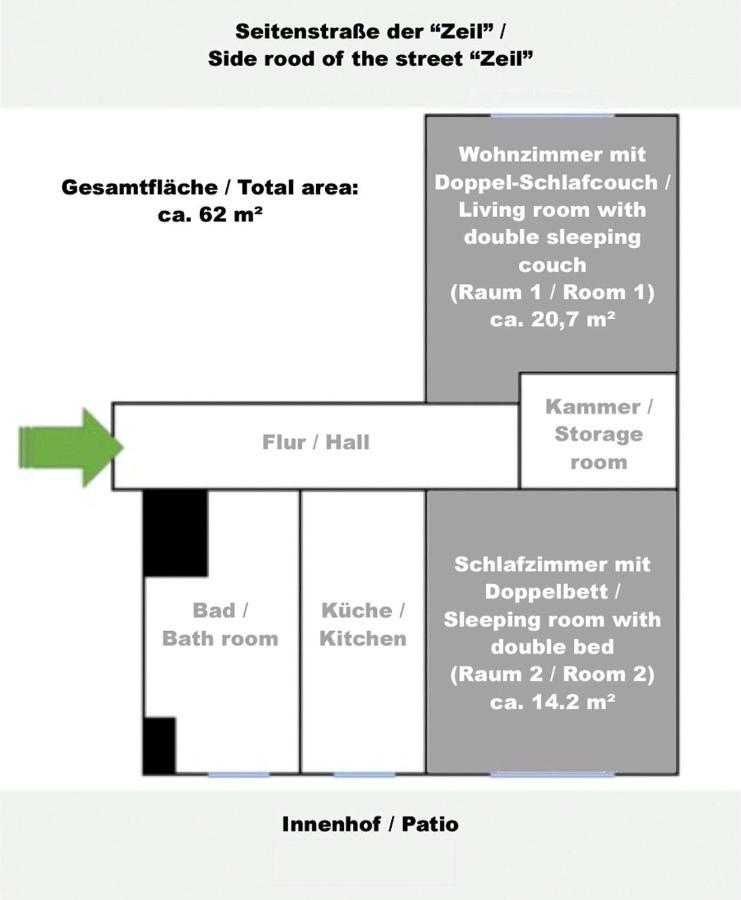 Apartment Im Zentrum Frankfurt am Main Eksteriør bilde